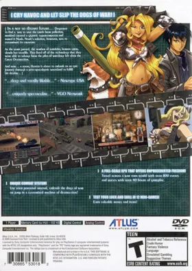 Metal Saga box cover back